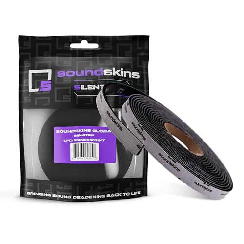 Soundskins Silent Insulation Strip Sound Deadening Closed Cell Acoustic Foam Tape SSK-Strip Rubber Closed Cell Foam, 1 Roll (3/8' Wide)