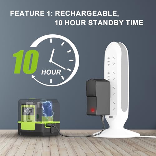 image for WEIDDW Laser-Level-with-Tripod, 1200mah lithium battery, can be standb