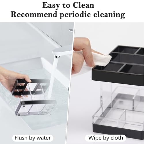 Chintutoothbrushholdersforbathroomscountertoporganizerelectrictoothbrushholderset5slotstoothbrushandtoothpasteholdermakeupbrushstoragecaddyforfamilykidsshowerclearblack Urban Country Home Decor Chintu toothbrush holders for bathrooms countertop organizer electric toothbrush holder set 5 slots toothbrush and toothpaste holder makeup brush storage caddy for family kids shower clearblack urban country home decor