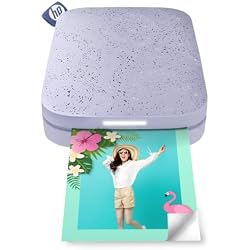 1 of HP Sprocket 2x3 Instant Smartphone Photo Printer - Portable Color Wireless Mobile Printer - Zink Sticky-Back Photos - Print from Compatible iOS & Android Devices with Bluetooth w/Fun App - Purple