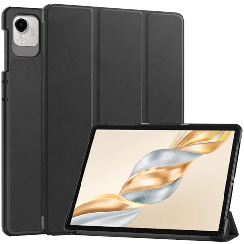 Kepuch Custer �P�[�X �Ή� Honor Pad X9 Pro/X9A, PU���U�[ �y�� �J�o�[ - �u���b�N