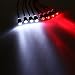 Shaluoman RC LED Light Kit 5mm White and Red LEDs for RC 1:10 Trucks Cars Revo Jato Traxxas Slash HPI Futaba Plug