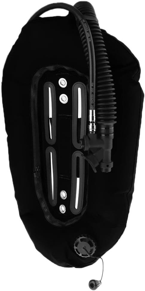 Ultimate Tech Diving BCD - 30lbs Diving Donut Wing Single Tank Set, Buoyancy Compensator for Scuba Diving, Snorkeling & Freediving, Top Gear for Spearfishing Enthusiast, Black
