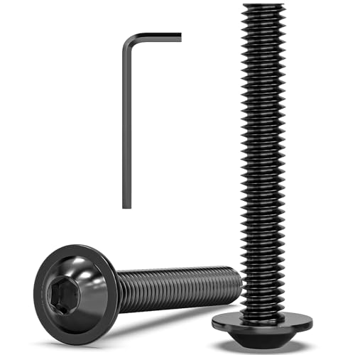 Image of 20 Pcs M6 x 40mm Flanged Button Head Screws Socket Bolts