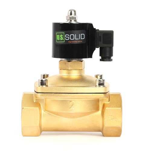 U.S. Solid Solenoid Valve- 2" Brass 110V AC Electric Solenoid Valve, Normally Open, VITON Seal by U.S. Solid - Image 3
