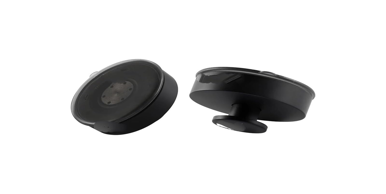 Opeximatun 2Pcs Black Abs Epoxy Suction Cup Hooks