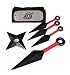 YIDAOGUANG Accessori Cosplay Ninja - Giocattoli di plastica - Ninja Kunai 1 Fascia, 1 Stella dardo, 3 Kunai, 1 Grande Kunai, Accessori Costume Cosplay, Costume Ninja Giocattolo