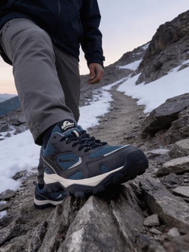 Image of Bacca Bucci x Discovery Trek 0.1 Men's Trekking & Trail Hiking Shoes | All-Terrain Outdoor Sneakers with Ortholite Eco Insole & Chunky Grip Sole