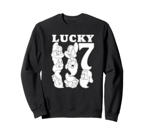 Sweatshirt Lucky Seven Dwarfs Snow White en coton pour look casual