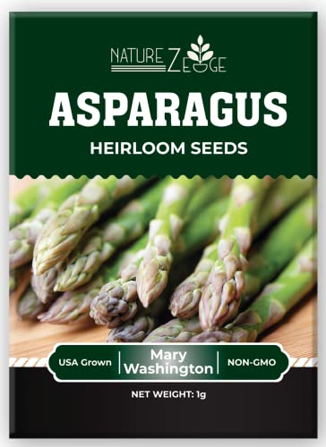 Asparagus Seeds for Planting, 50 Mary Washington Garden Vegetable Seeds, Heirloom Variety, Open Pollinated, Non-GMO