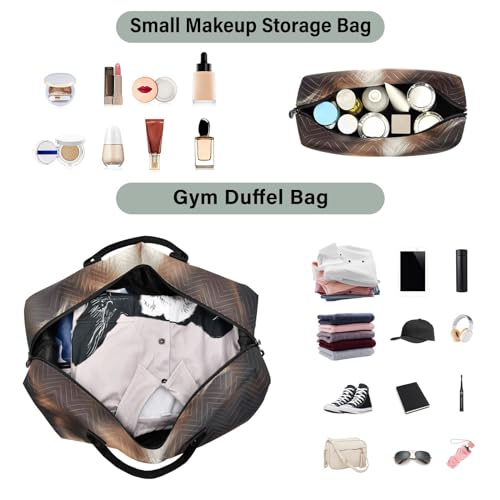 Large Travel Duffel Bag, Dog and Puppy Sports Tote Gym Bag, Shoulder Weekender Overnight Bag for Women Men, Carry On Luggage with Toiletry Bags4