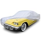 Waterproof All-Weather Car Cover for 1959-1984 Cadillac DeVille, Thunderbird, Impala SS, 1961-1996 Grand – Heavy-Duty Outdoor & Indoor Protection Against Rain, Snow, UV & Dust