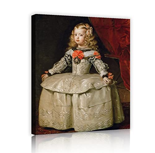 Portrait de l'infante Margarita Diego Velázquez toile murale 60x80