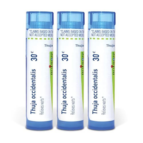 Boiron Thuja Occidentalis 30c Homeopathic Medicine for Warts - Pack of 3 (240 Pellets)