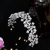 Aoligrace Full CZ Cubic Zirconia Bridal Wedding Headband Princess Sweet 16 Headwear Birthday Party P