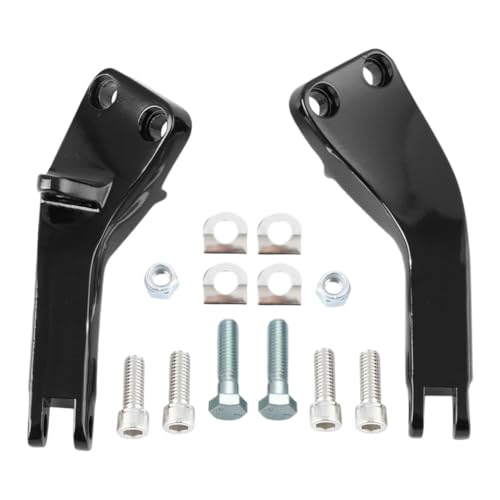 Supports repose-pieds passager pour Street Bob 2006-2017 noir mat