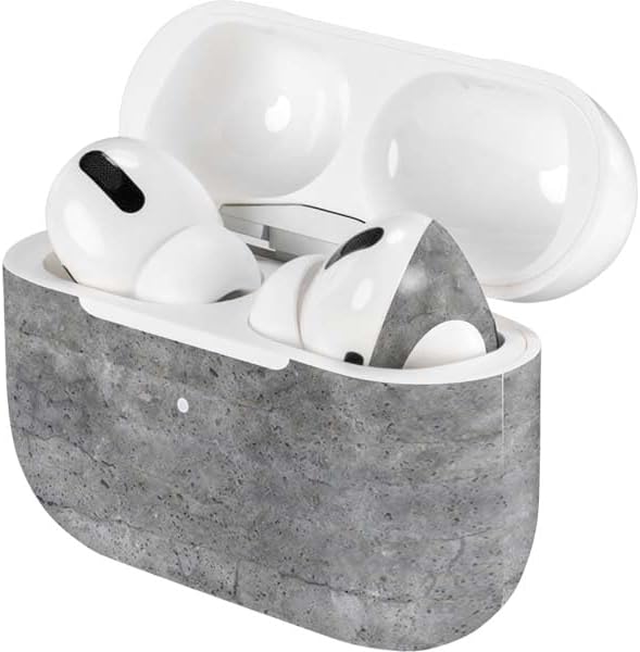 Skinit Decal Audio Skin Compatible with Apple AirPods Pro - Natural Grey Concrete Design