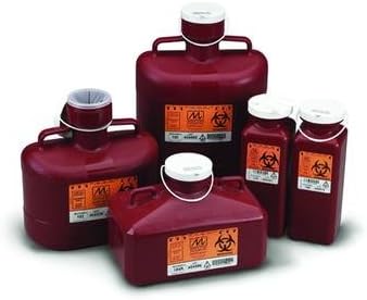 Sharps Container 1.7 Quart QT Rd 185 MEDICAL ACTION INDST INC MMED-ACM185 Case