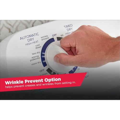 AMANA NED4655EW 6.5 cu. ft. Front Load Electric Dryer with 11 Drying Cycles, White - Thumbnail 5