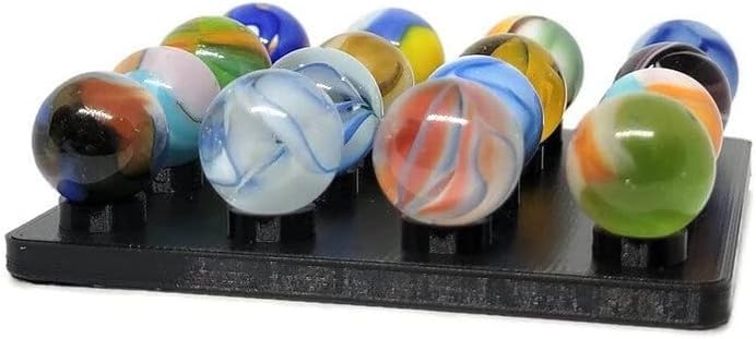 Miniatura 4 de Expositor de mármol con capacidad para 16 canicas para canicas de 58 pulgadas + - Soportes de exhibición de mármol - Soportes de mármol - Exhibición