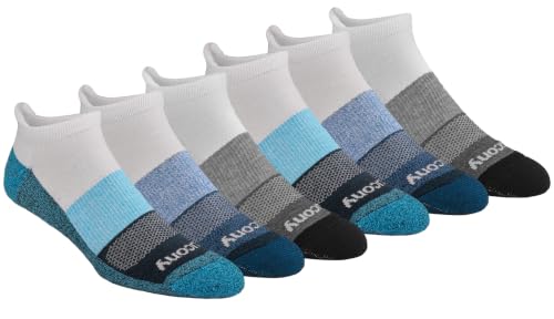 Image of Saucony Men's Rundry Mesh Ventilating Comfort Fit Performance Tab Socks Available in M-xl (6, 12 Pairs)