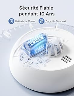 X-Sense Détecteur de Chaleur avec Batterie Scellée de 10 Ans, Détection Rapide et Précise, Indicateur LED et Grand Bouton de Silence, XH02, Lot de 1