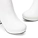DREAM PAIRS Women's High Heel Ankle Boots Chunky Platform Booties,Size 9.5,White/Pu,STOMP