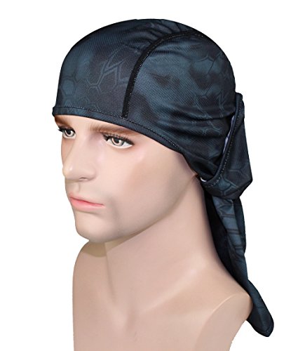 Ganway Men Cap Tactic Cs Equipment Cycling Mask Camouflage Headgear Ventilation Sunscreen Hat Ski Balaclava Face Masks (Black) #TOP3