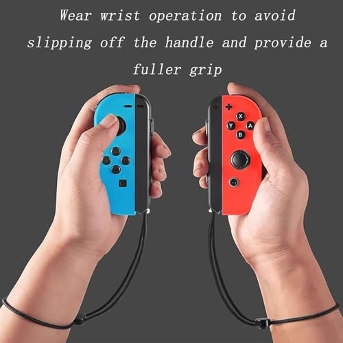 CTWHA 2PCS Black Handle Wristband Left and Right Grip Wrist Strap Accessories Adjustable Tightness Suitable for Electronic Game Handheld Joystick Device