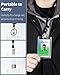Uniclife 2 Pack Thumb-Slot Badge Holder Clear ID Card Holders with Easy Access Vertical Plastic Case Hard Card Protector for Office School IDs Credit Cards Proximity Key Cards Driver’s Licenses