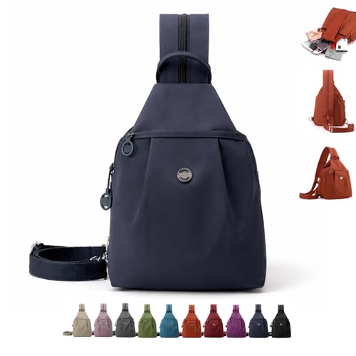 �v���~�A�� 3 In 1 ����h�~�g���x���g�[�g�o�b�O�A�h�� 2way �ʋ΃o�b�O�A��e�� �}���`�|�P�b�g �R���o�[�`�u�� �N���X�{�f�B�o�b�O �n�C�L���O�A���s�A�V���b�s���O�ɍœK(Sapphire Blue)