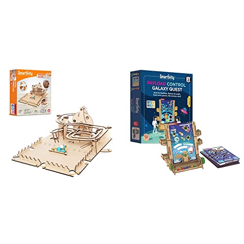 Image of Smartivity Roller Coaster Marble Slide STEM STEAM Educational DIY Building Construction Toy 8+ and Payload Control Galaxy Quest STEM STEAM Educational DIY Building Construction Toy 6+