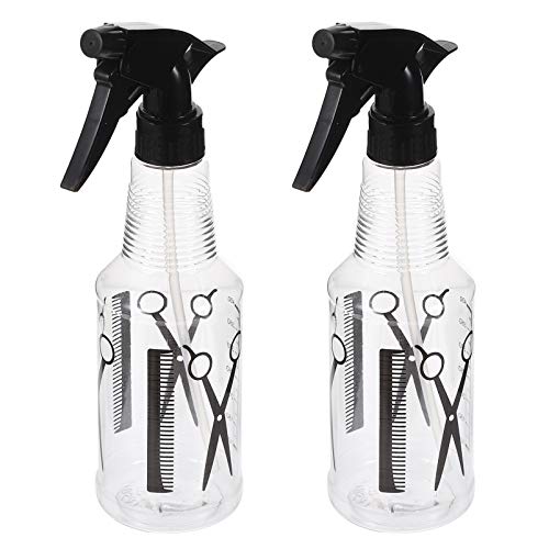 PATKAW 2 Piezas pulverizador de plástico - Botella spray inoxidable bomba dispensador rociar botella de limpieza del hogar botella de spray para peinar el cabello la mascota Reutilizable