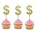 BoningNEW 24 PCS Dollar Note Cupcake Topper $ Cake Picks for Business Theme Party Birthday Wedding Baby Shower Anniversary Party Decorations Supplies