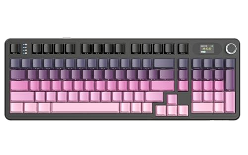 ATTACK SHARK X98PRO ���J�j�J���L�[�{�[�h ���C�����X �K�X�P�b�g�}�E���g 5�w�p�b�h Bluetooth/2.4GHz/USB-C TFT�X�N���[�� �������m�u �z�b�g�X���b�v�Ή� Bluetooth/2.4GHz/USB-C HIFI