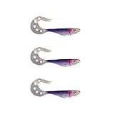 angeln mit twister tipps einfache Köderführung 3 Stk Twister Shads Kunstköder Gummifische Angel Köder Hecht Zander Softbaits (15 cm - Farbe 09)
