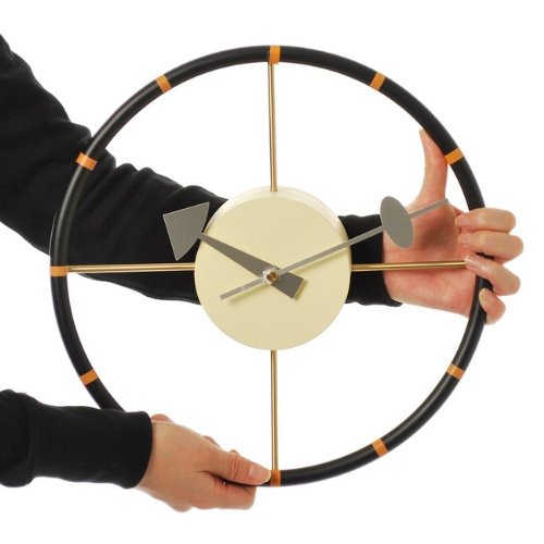 Amazon.co.jp: ジョージネルソン ステアリングクロック【CW05】時計