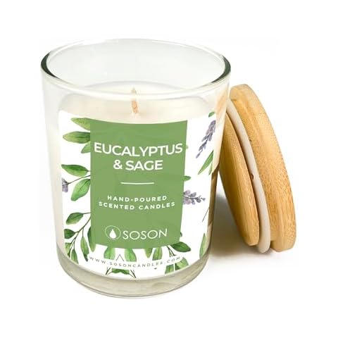 Simply Soson Eucalyptus Sage Candle Cover