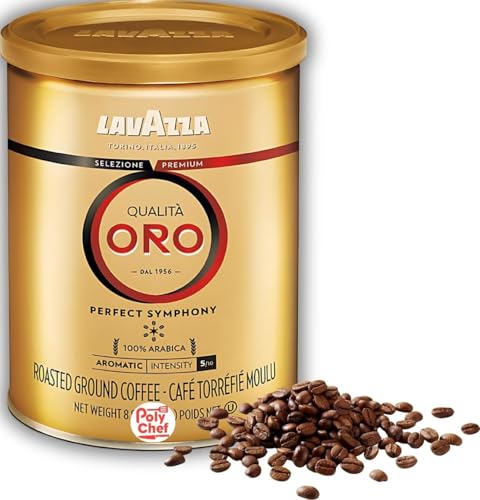 Image of Lavazza Qualita Oro Ground Coffee, 8.8 Ounce (Pack of 1) - Packaging May Vary