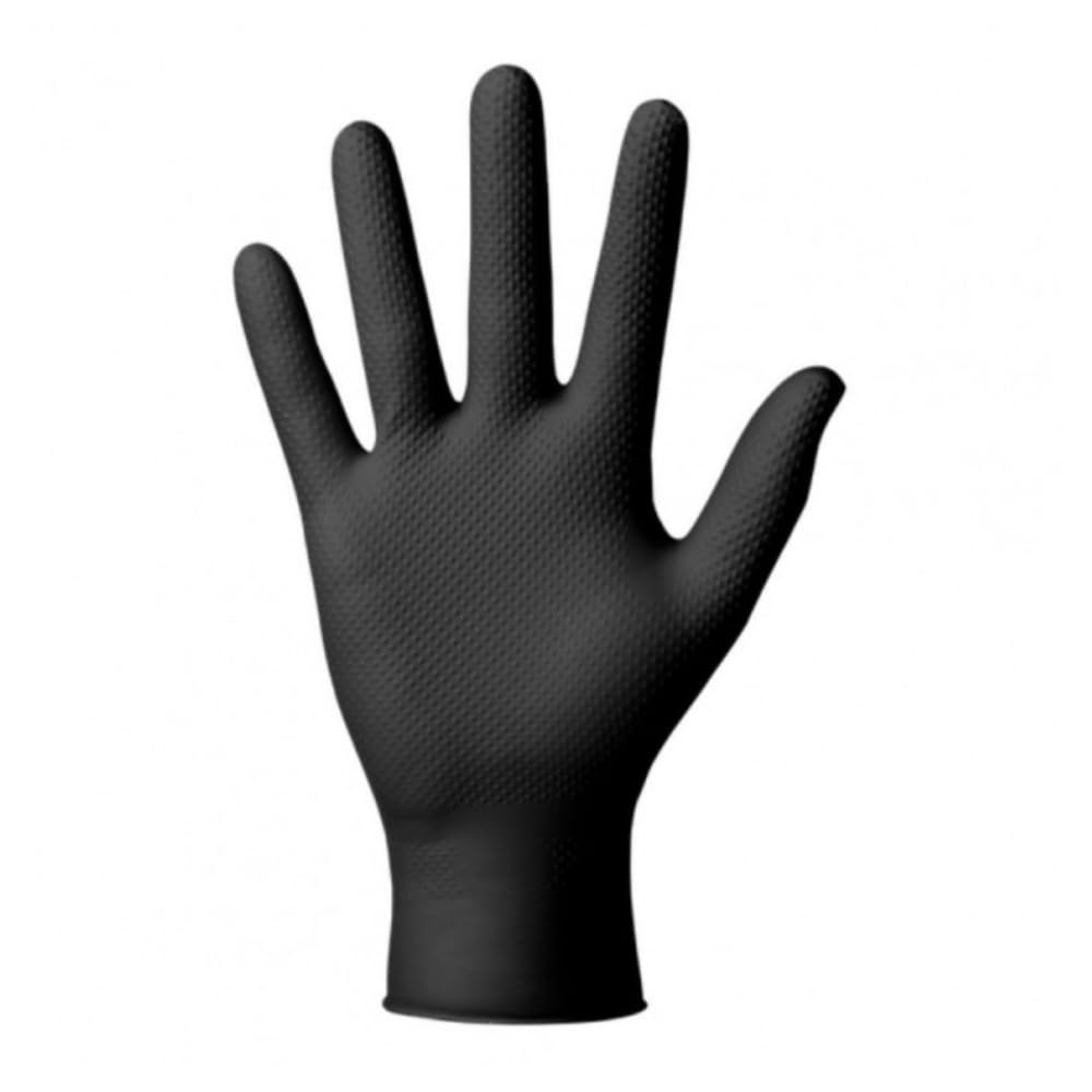 MERCATOR Gant Nitrile Noir Gogrip Taille S distributeur de 100