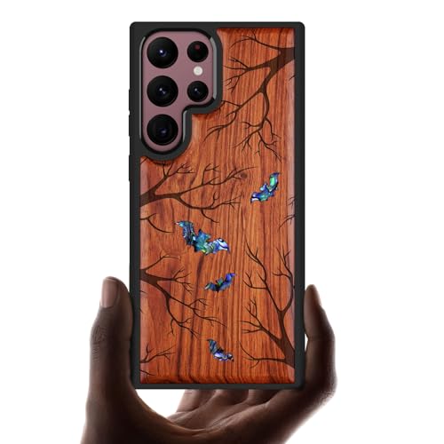 Étui pour Galaxy S22 Ultra Carveit l'idée cadeau idéale en gravure de bois