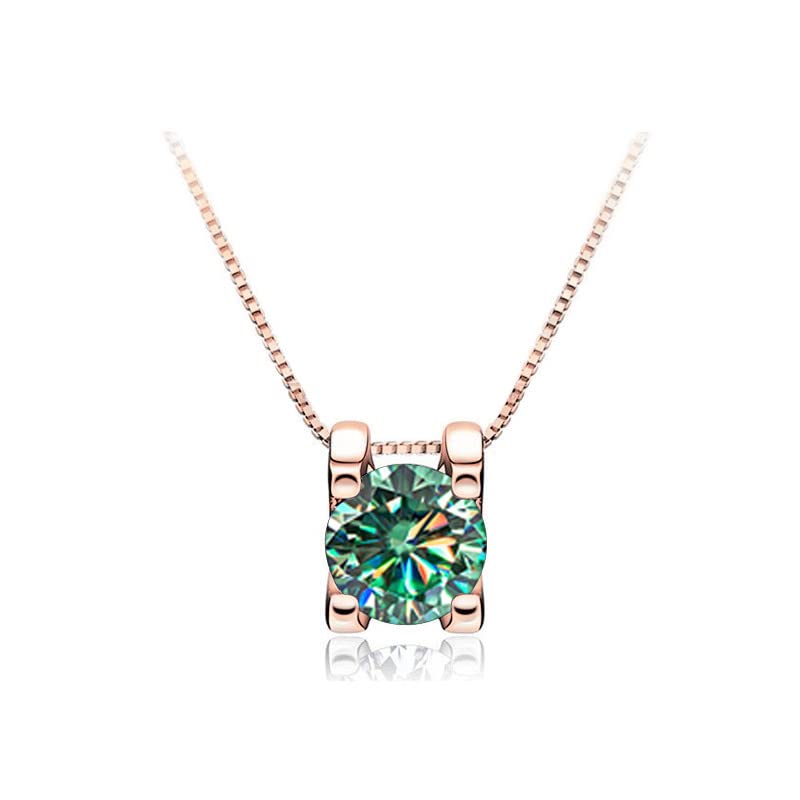 Bijoux de Mariage Collier 1ct Femme Or Rose pour Briller en Soirée