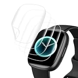 Pellicola proteggi schermo: il contatto diretto con lo schermo del tuo Sense/Sense 2/Fitbit Versa 3/Versa 4 può danneggiarlo. Le pellicole protettive antigraffio offrono una protezione affidabile da polvere e usura, prolungando così la durata del vostro orologio