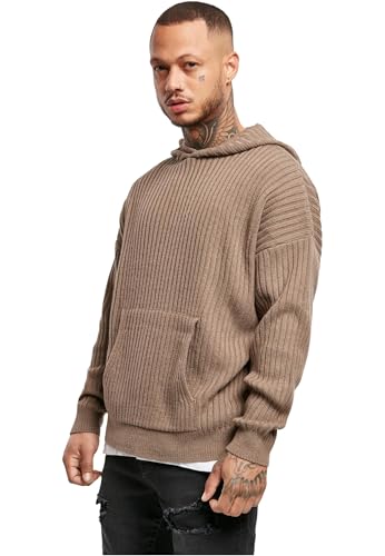 Hoody homme en maille tricot pull à capuche casual vêtement automne