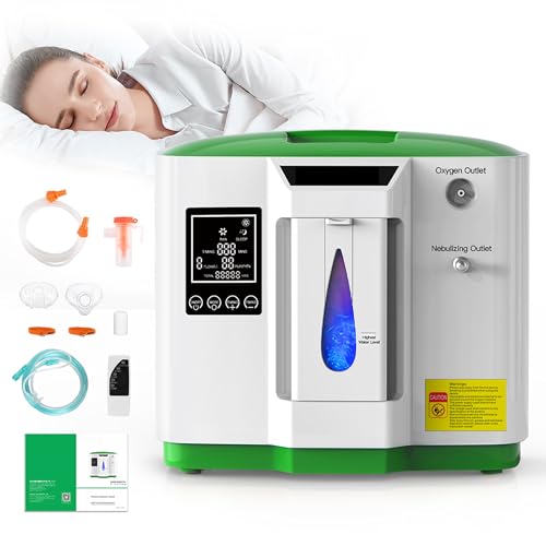 DESIBA 2-9L/min Oxygen Machine 90%±3%, with Atomization, Accumulated Time, Adjustment for Home and Travel