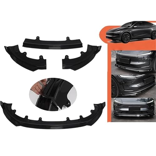 Spacers pare-chocs avant Tesla Model Y Juniper noir brillant abs - 3