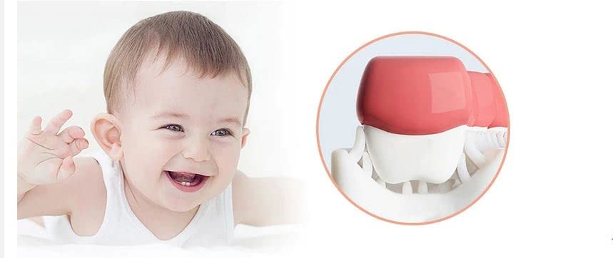Image of (360 U-Shaped Manual Toothbrush With Food Grade Silicone Head|Soft Bristles For Babies & Kids' Sensitive Gums & Teeth|Easy Grip|Dental Care- Pack Of 1),Assorted