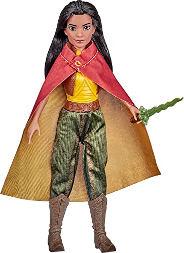 Disney Princess Raya Fashion Doll with Clothes, Shoes, and Sword, Inspired by Disney's Raya and The Last Dragon Movie, Toy for Kids 3 Years and Up