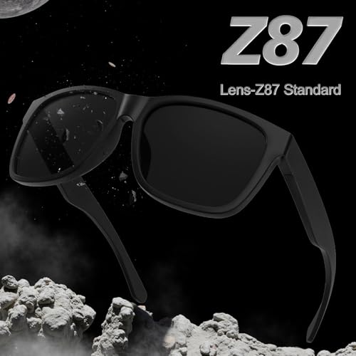 Image of WISTON XL Z87 Sunglasses for Men Women UV400 Protection Lightweight TR90 Frame Square Shades for Driving Fishing Z8246