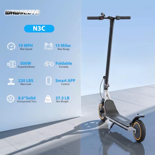 Image of Electric Scooter - Electric Scooter Adults, 500W /1000W /1200W Motor, 18 /21 /25 MPH, 21 /28 Miles Max Range, APP Control, Double Braking Systems, 8.5 inch /10 inch Tire, Foldable E-Scooter